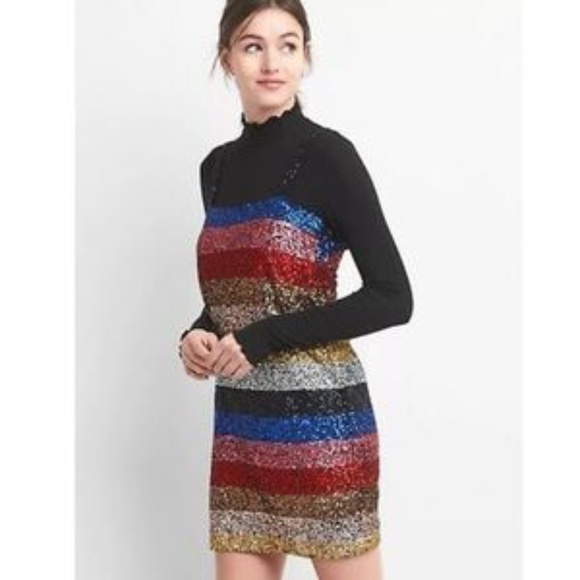 GAP Dresses & Skirts - Gap Rainbow Sequin Dress